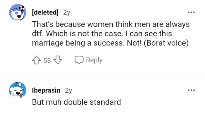 This Redditor can already see the marriage not being a success