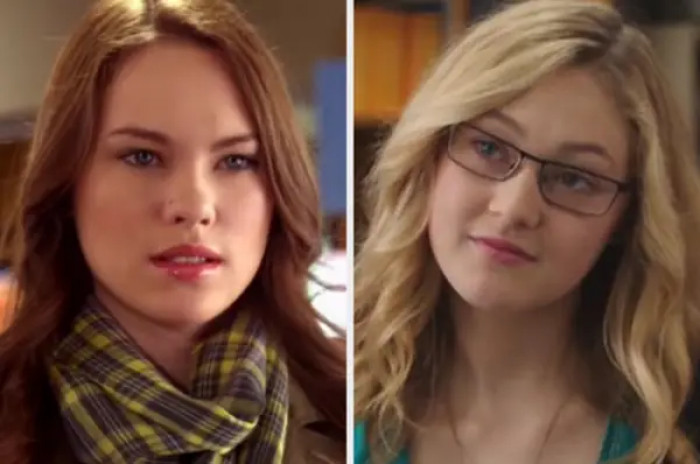 14. Katie (Chloe Rose) and Maya Matlin (Olivia Scriven) from Degrassi: The Next Generation and Degrassi: Next Class
