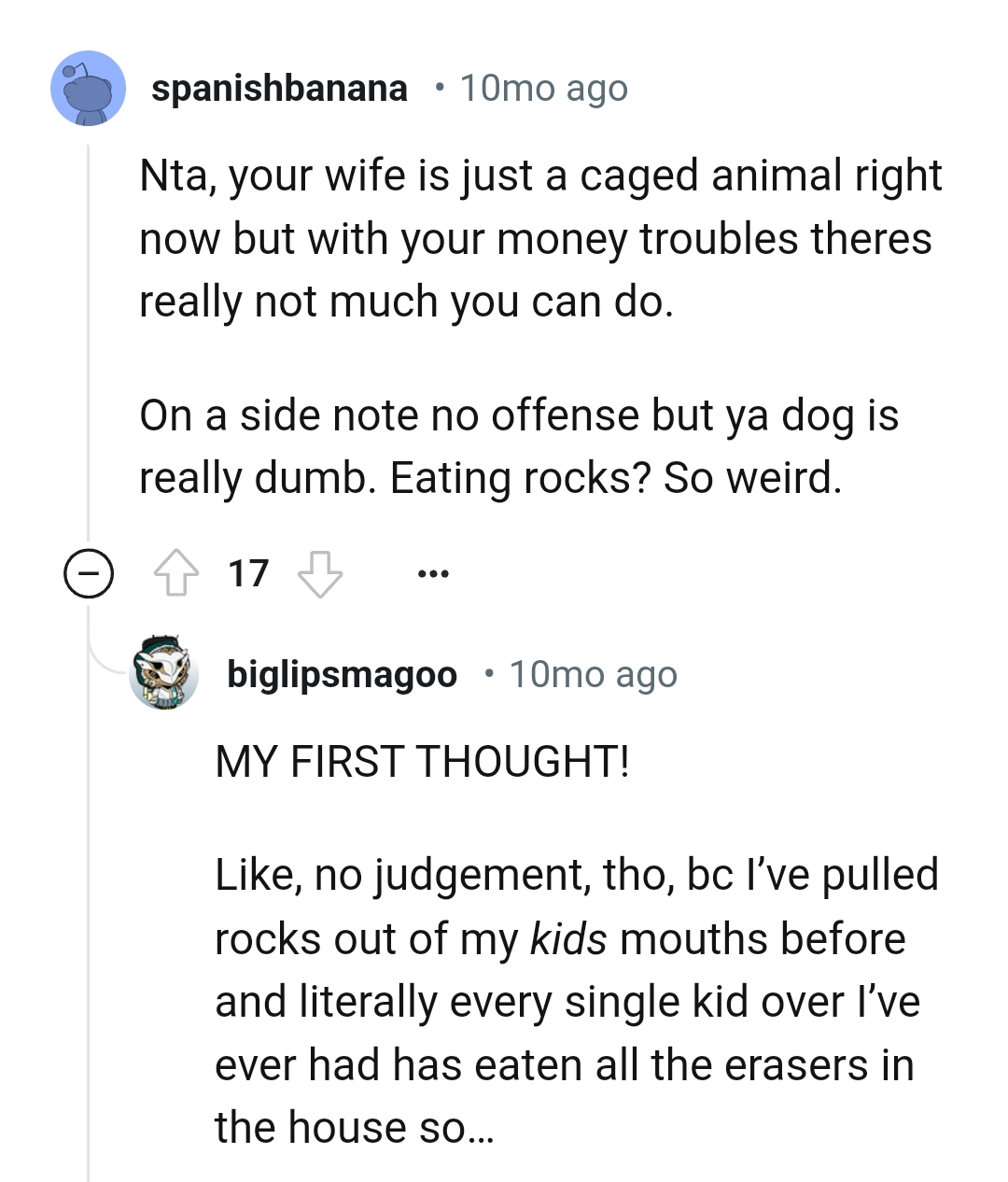 Being a caged animal