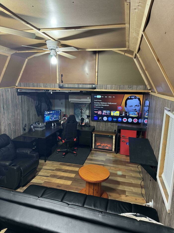 "42m Bought A Shed Just For Gaming And Movie Nights"
