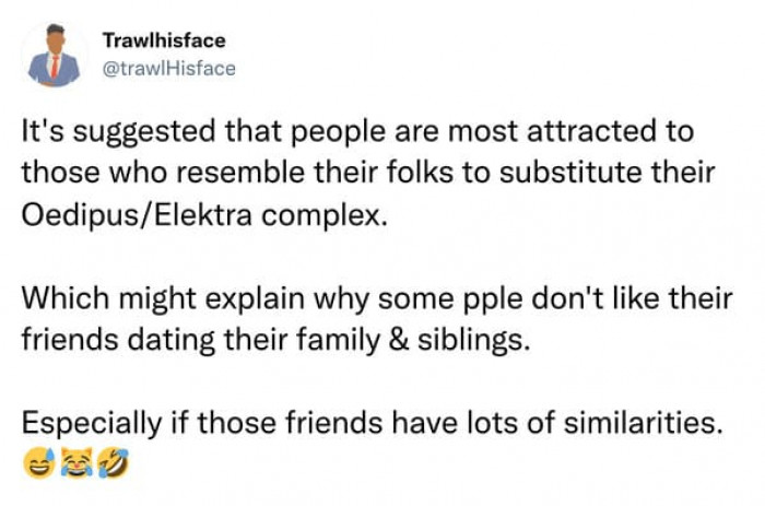 5. People being most attracted to those who resemble their folks