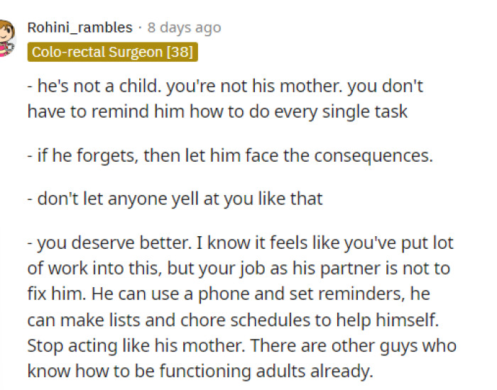 We definitely agree with this comment and all the different points that were made for OP to consider.