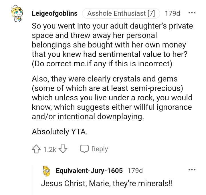 They were clearly crystals and gems.