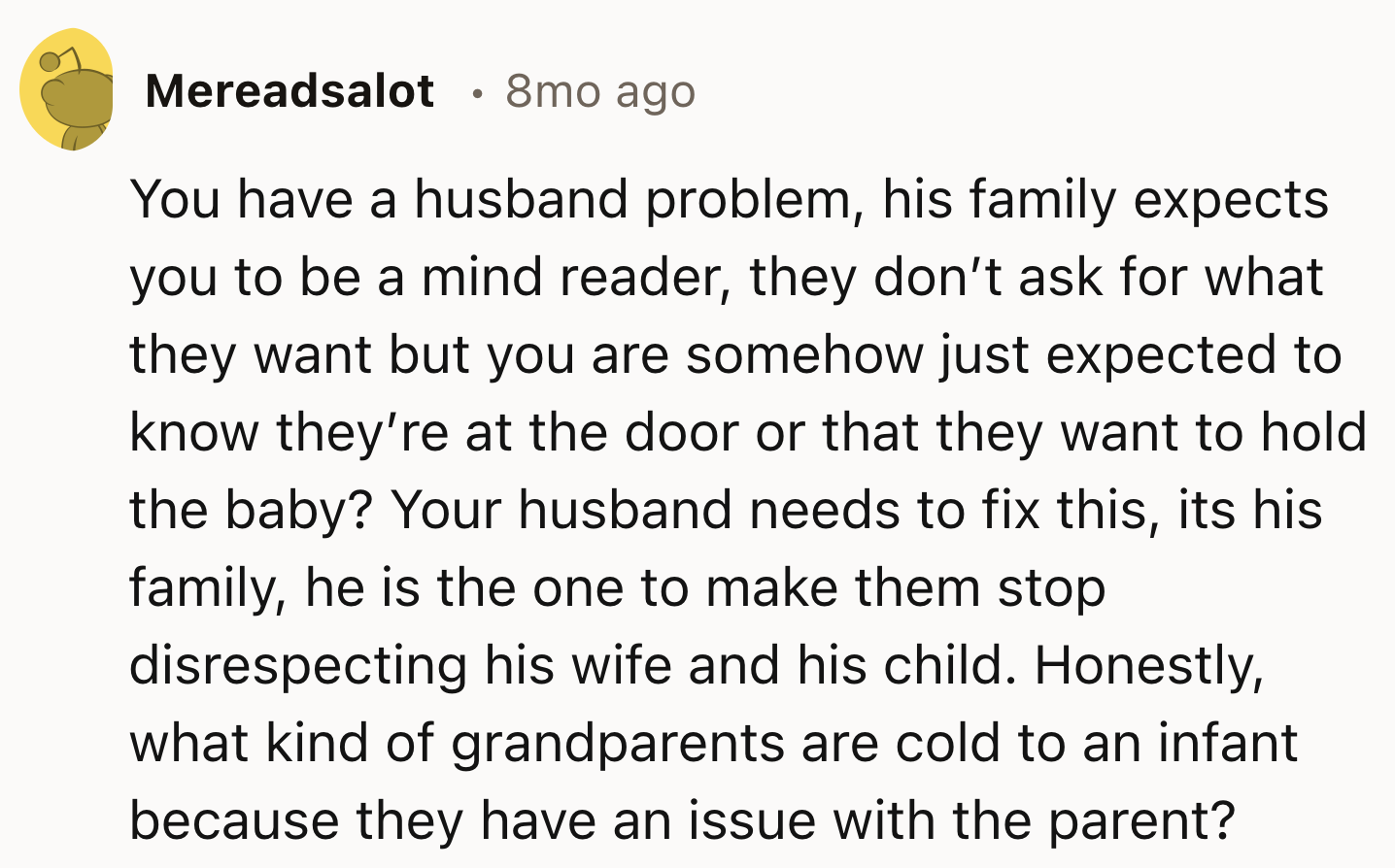 OP has a husband problem