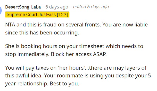 The roommate either doesn't care or they don't really understand the situation that they're putting themselves and OP in.