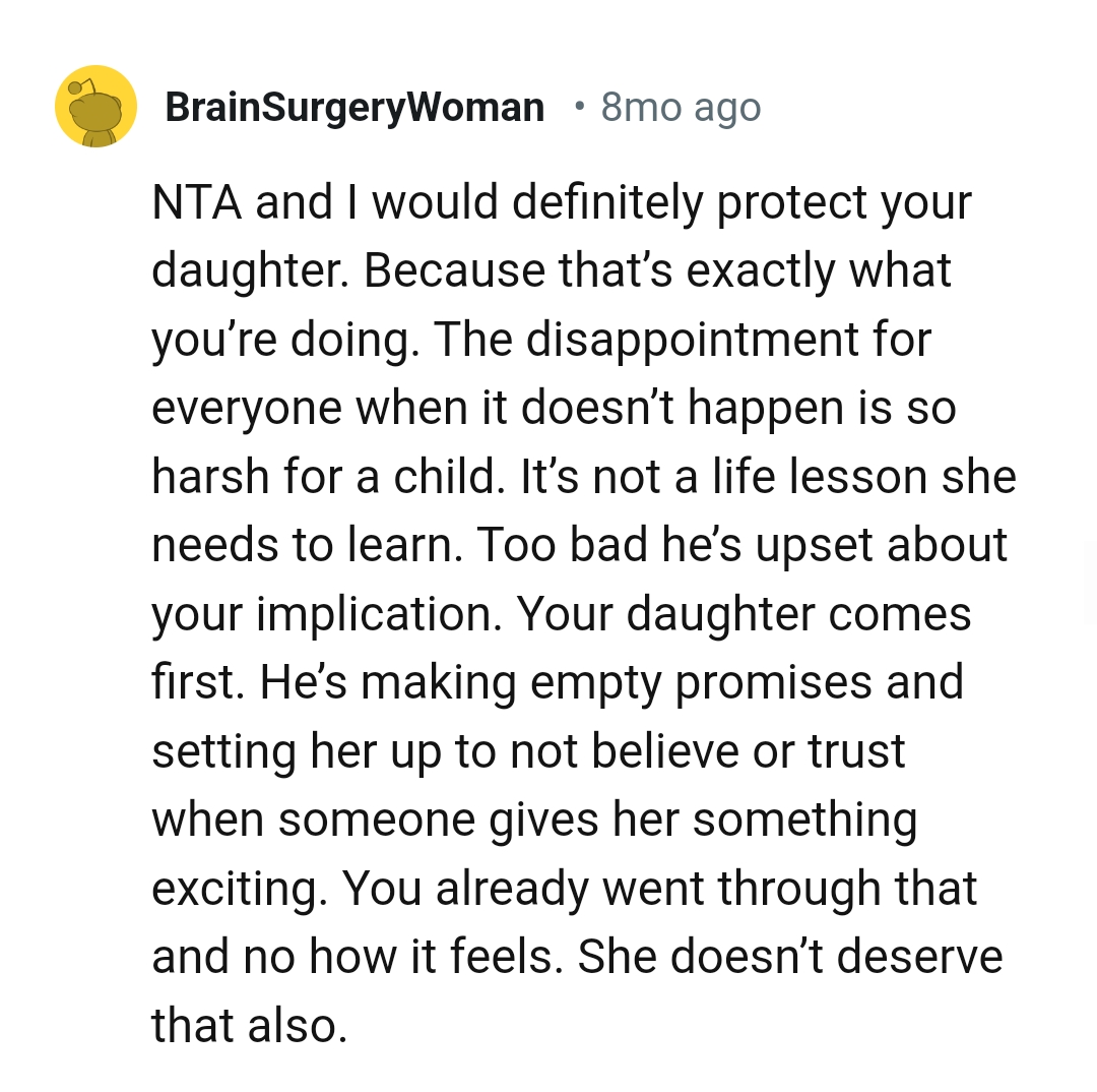 It's Not a Life Lesson She Needs to Learn