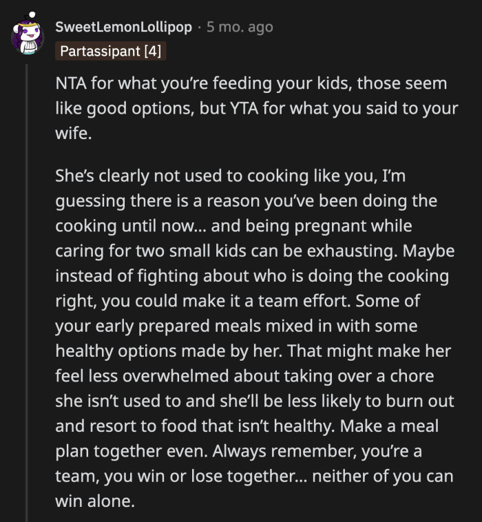 OP and his wife are turning on each other instead of addressing the actual issue.