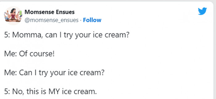 9. What's yours is mine, what's mine is...