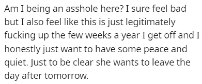 OP's wife burst into tears, and he's feeling bad about it