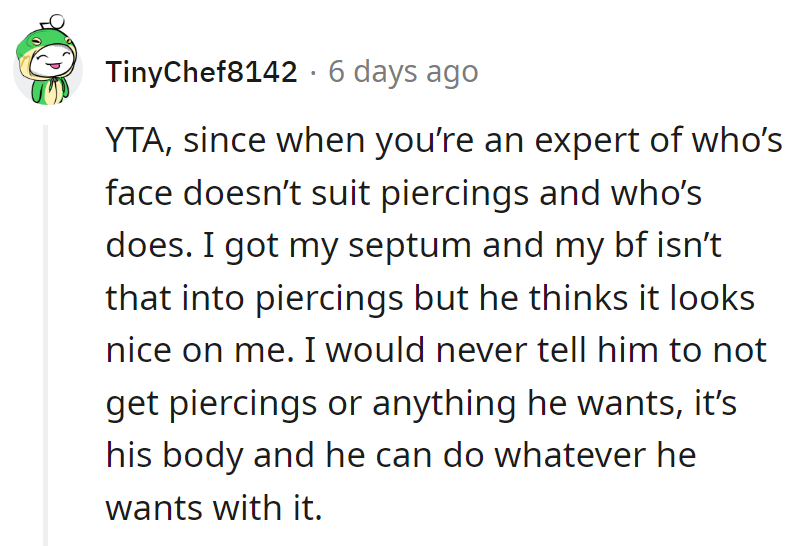 Piercing critics or fashion police? Let him nose around in his own style, it's his face-off!
