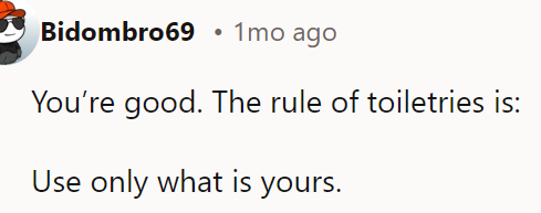 The roommate broke the rule