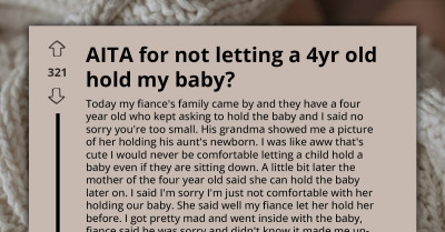 New Mom Faces Family Backlash for Refusing to Let a Four-Year-Old Hold Her Baby