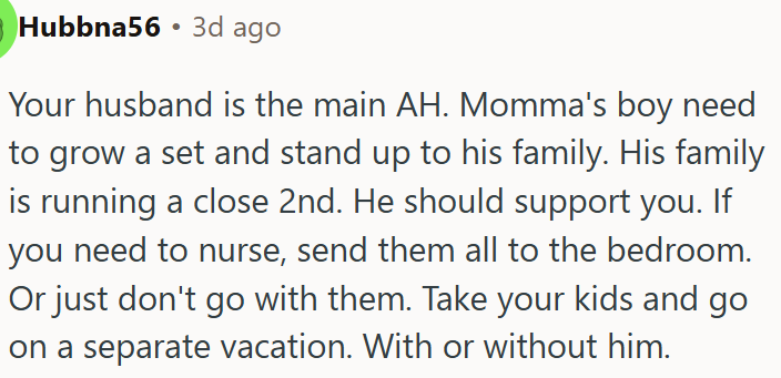 He should support OP.