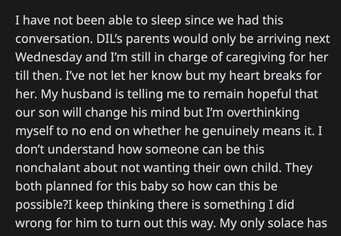 We can feel OP's heartbreak throughout the post.