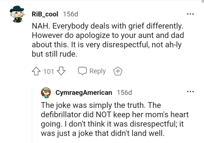 The OP should apologize to her aunt and about this