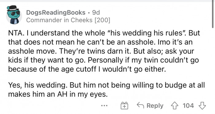 Her brother is definitely the AH in this situation.