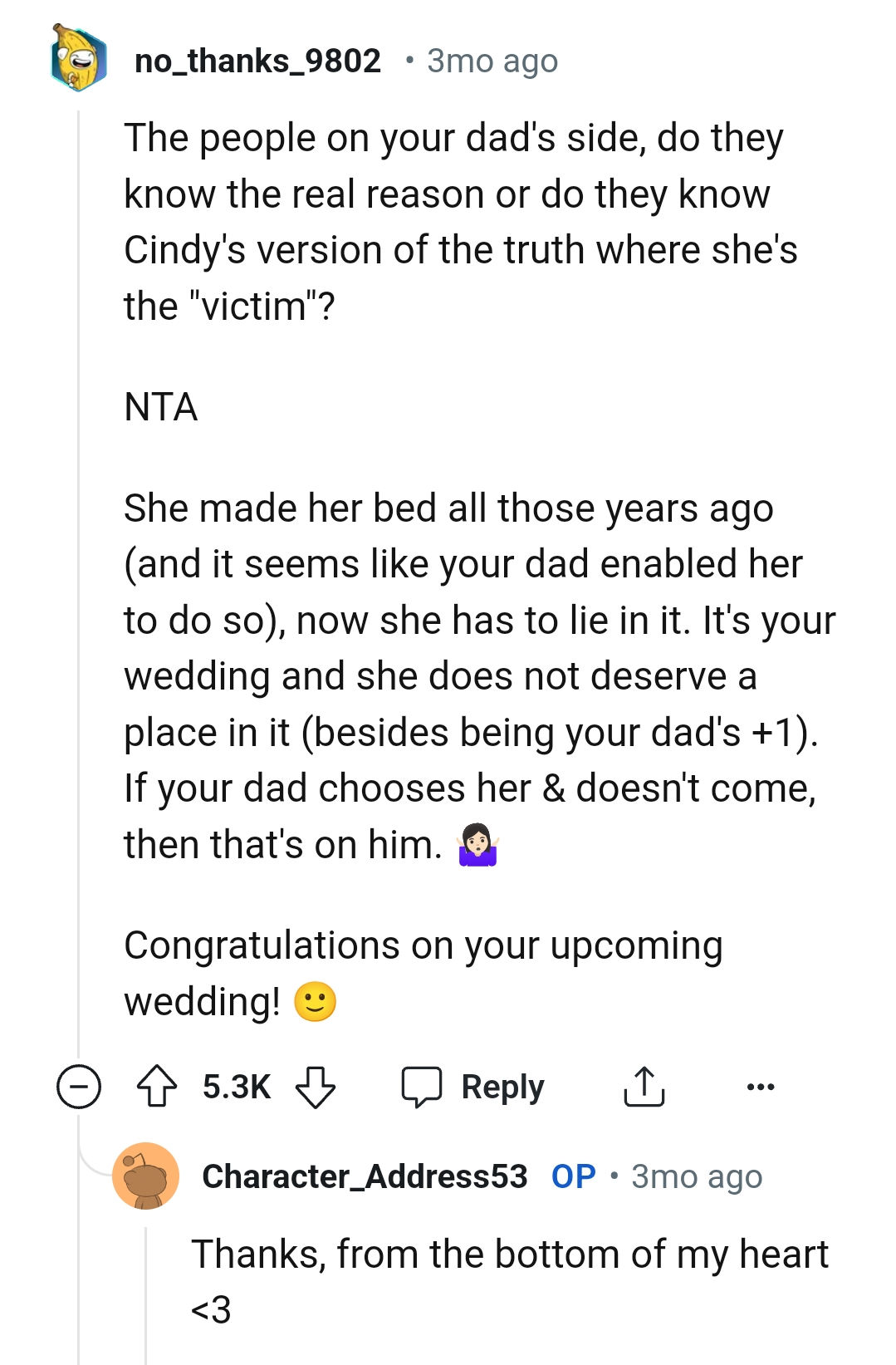 She made her own bed all those years