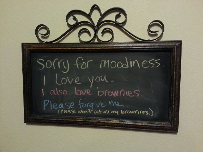 "Came Home To This Message From The Lil Lady"