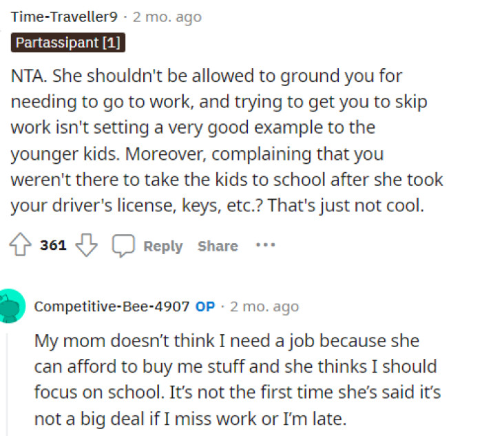 It's a very odd situaiton because it seems that OP is given a lot of extra responsibilities that are not hers.