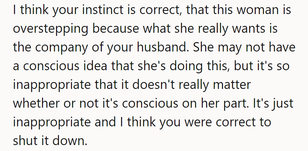 Seems she's skiing towards her husband's company. Whether intentional or not, it's icy. Good call shutting it down!