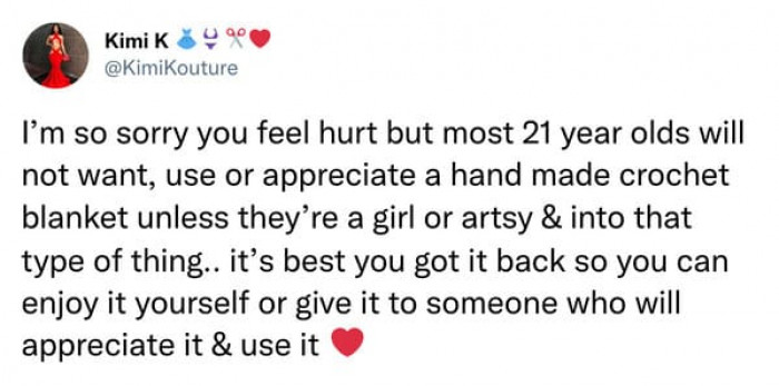 It's best you got it back