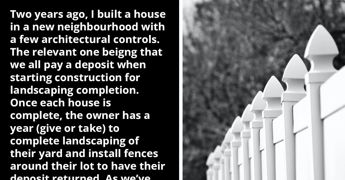 Redditor Asks If It Would Be Awkward To Ask New Neighbors To Pay For Half Of The Already Existing Fence That Separates Their Lots