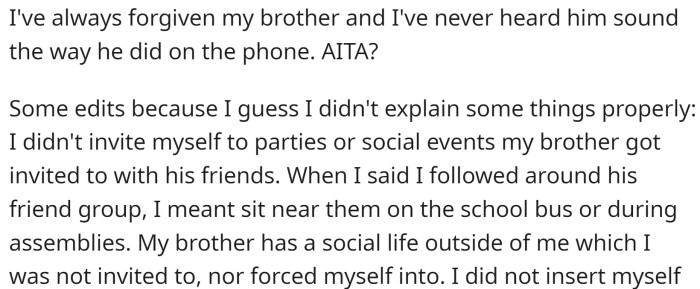 Feeling hurt and unappreciated, she told her mother that her brother chose a dog over her, and the news spread to her brother. He called her and accused her of being an AH, and they haven't spoken since.