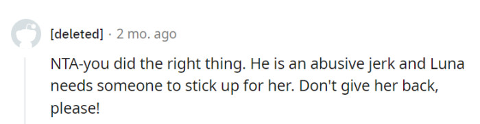 Luna's welfare remains their utmost concern, and they will continue advocating for her safety in the face of any threats.