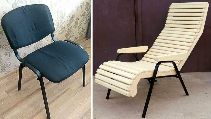 "I Made A Outdoor Lounge Chair From Old Office Chair"