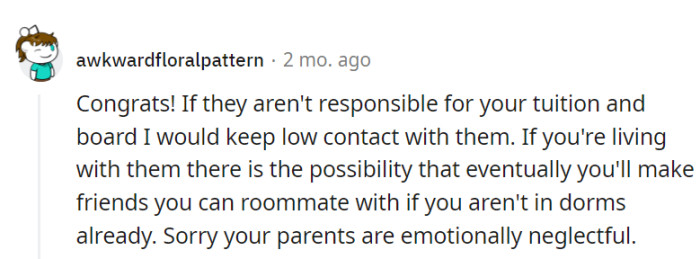 Low contact with neglectful parents can be self-care on a budget.