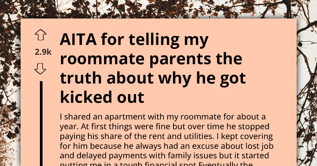 Roommate Makes Up Fake Story About Why He Was Kicked Out, Friend Tells His Parents The Truth Right In Front Of Him