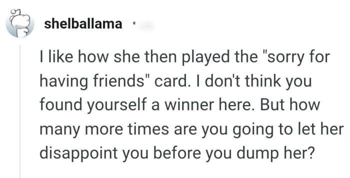 The OP should go find himself someone that values him