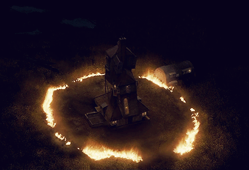 14. Bellatrix and her associates burn down the Burrow in Harry Potter and the Half-Blood Prince.