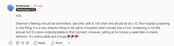 13. Shannon's feelings should not be diminished.