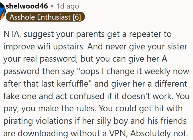OP needs to protect from potential violations.