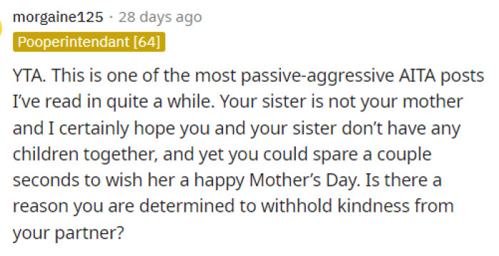 This is definitely one of those posts where he should know the answer, but obviously, his differing opinions seem to cause problems in his relationship.