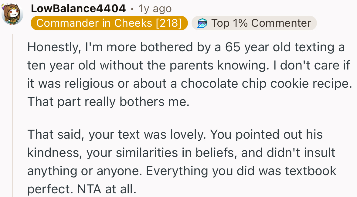 “Everything You Did Was Textbook Perfect. NTA at All.”