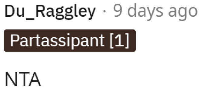 Simply put, this comment basically just voted and said OP was NTA.