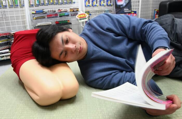 9. Lap pillow for the lonely souls: