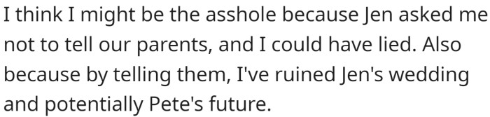 OP has offered the following explanation for why they think they might be the a-hole: