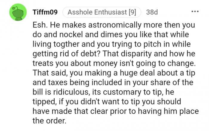 You should have made that clear beforehand