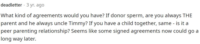 People were also wondering more about what the agreements would be and what kind of plans they had.