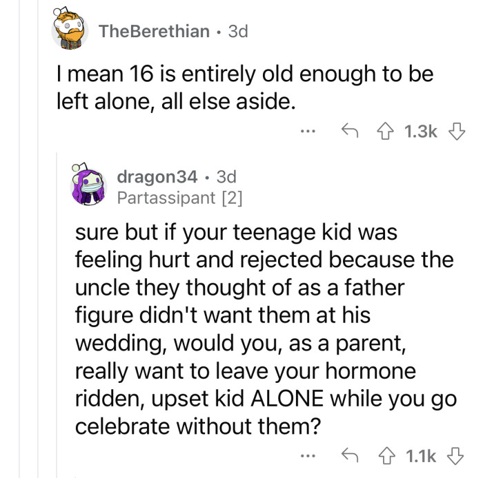 The kid is going to feel terrible.