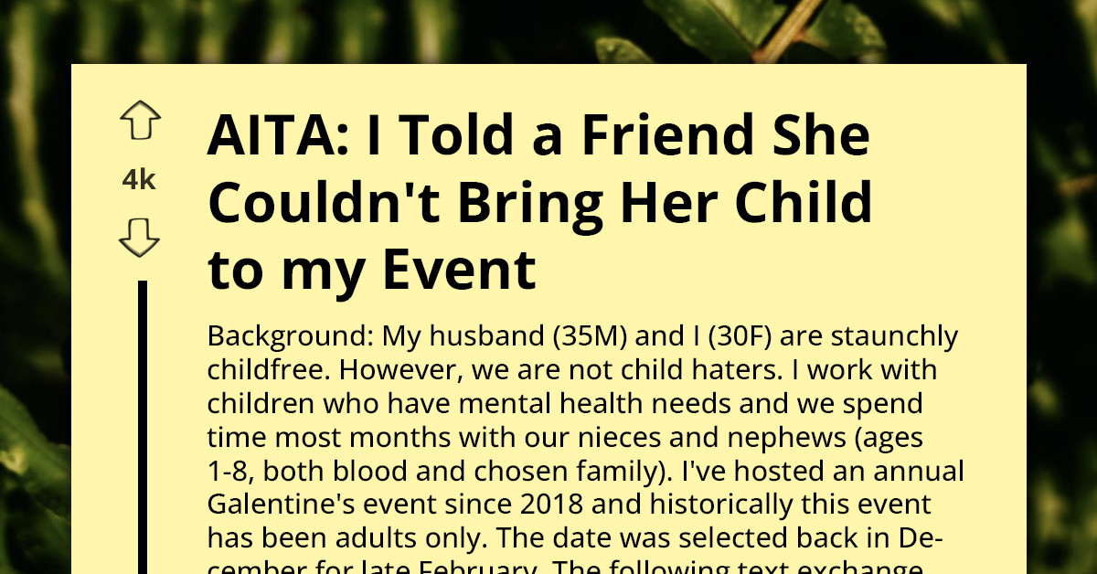 She Spoils Her Friends’ Kids Year-Round, So Why Is Her Request For One Adults-Only Night So Controversial?