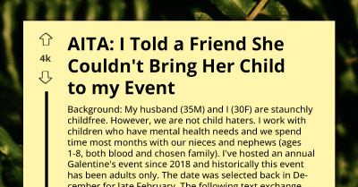 She Spoils Her Friends’ Kids Year-Round, So Why Is Her Request For One Adults-Only Night So Controversial?