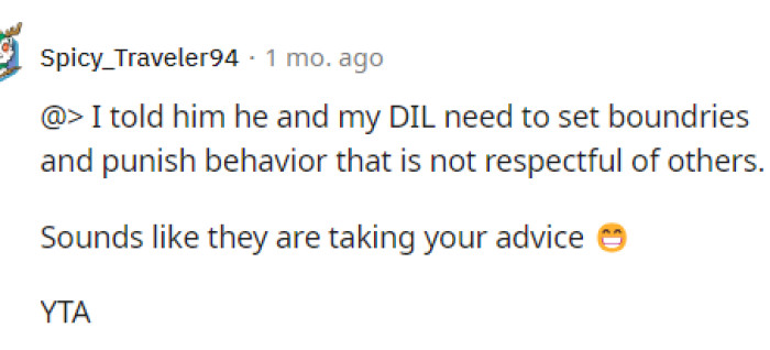 It definitely seems like they're listening to her, and perhaps the lack of response from them is because she was out of line.