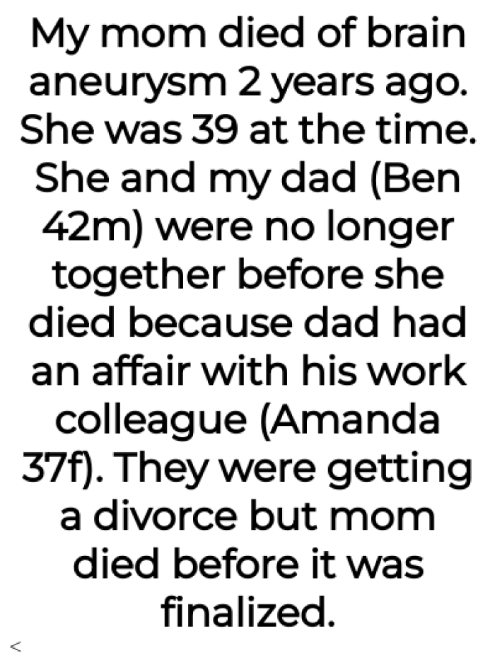 A family's unity shattered due to both unfaithfulness and an untimely loss