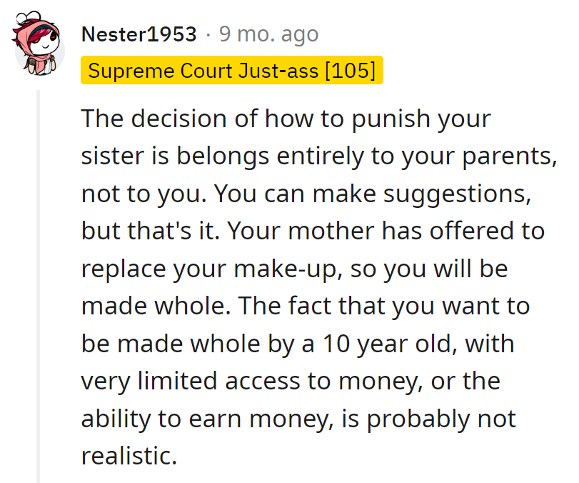 Mom's on the makeup case, but tapping a 10-year-old as CFO? That's a budgetary wizardry level-up!