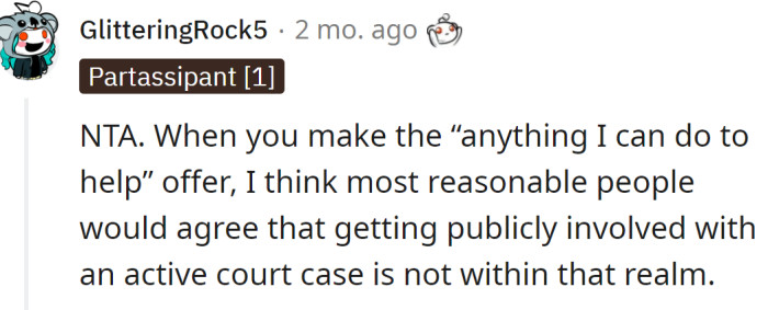 It goes beyond the scope of what's typically expected