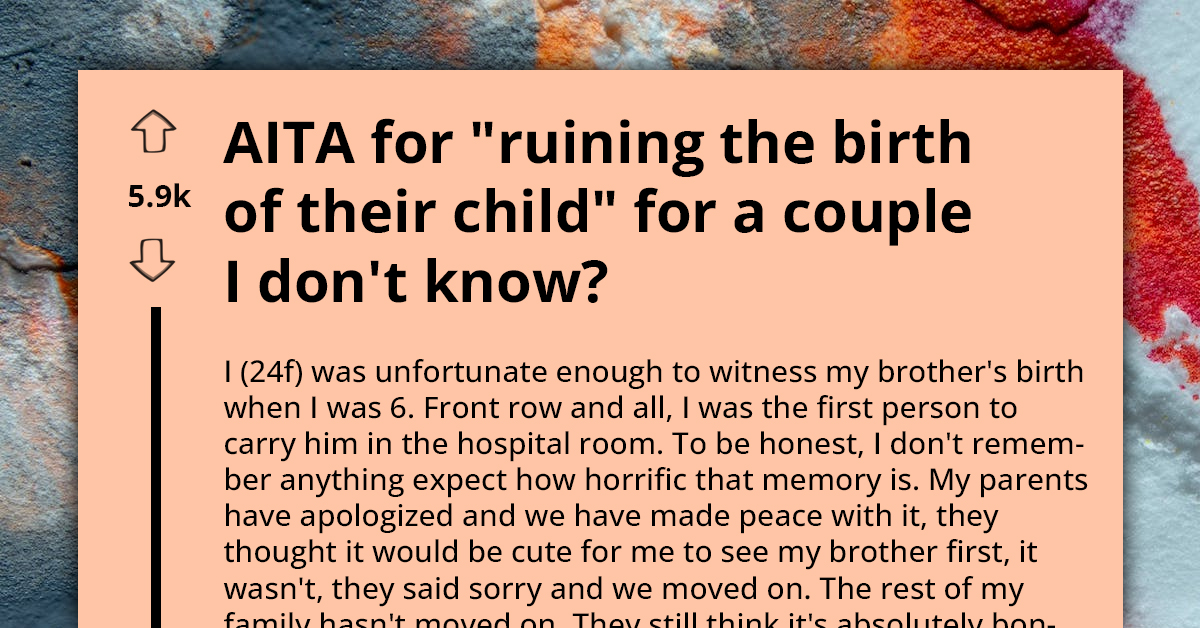 Woman Accused of Ruining Couple's Birth Plan After Telling Them How Traumatic It Is to Witness Childbirth as a Child